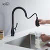 Kibi Summit Single Handle Pull Down Kitchen Sink Faucet KKF2009ORB